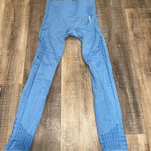 Blue Gymshark workout leggings